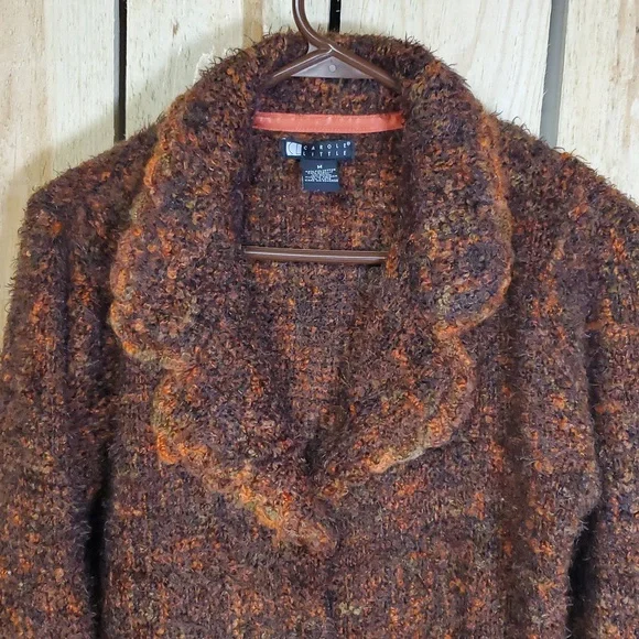 Vintage Carole Little Sweater Blazer/Jacket Size M Office Casual - Picture 4 of 6